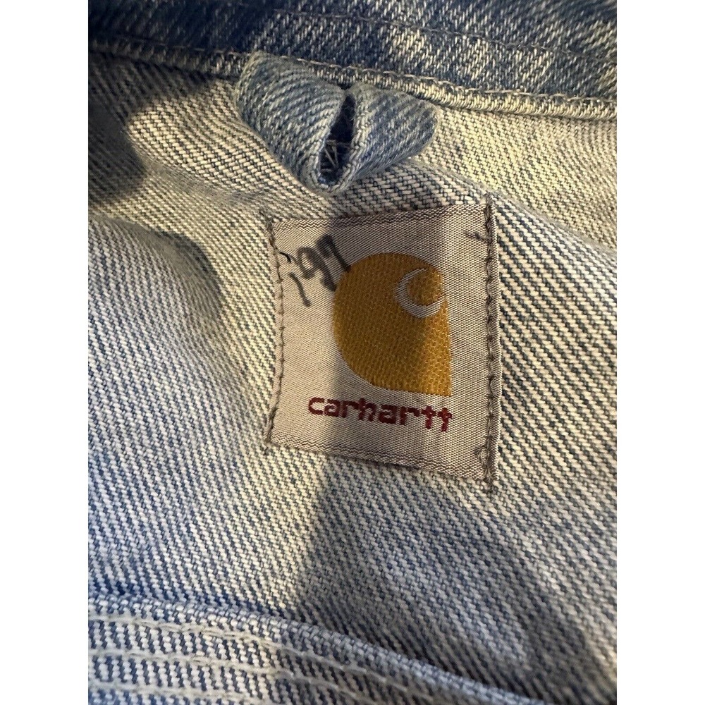 Carhartt Denim Jean Jacket Logo IBEW International Brotherhood Electrical Worker - Picture 8 of 13